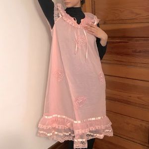 Handmade pink nightgown dress